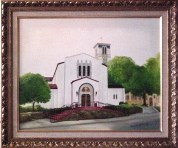University Christian Church, Fort Worth, TXOriginal oil painting by Brenda L.B. KenneyChurches, TX, Texas, Architecture, Historical Buildings, NH artist